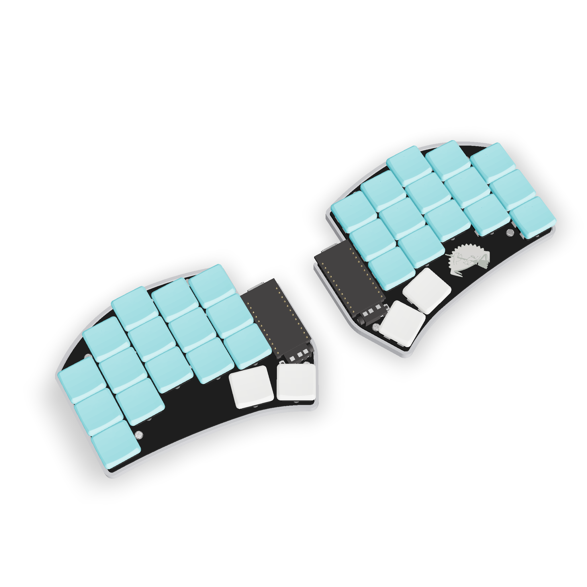 KeebMaker Sweep Bling Split Keyboard - Thumbnail 4
